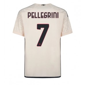 Maillot de foot AS Roma Lorenzo Pellegrini #7 Extérieur 2023-24 Manches Courte